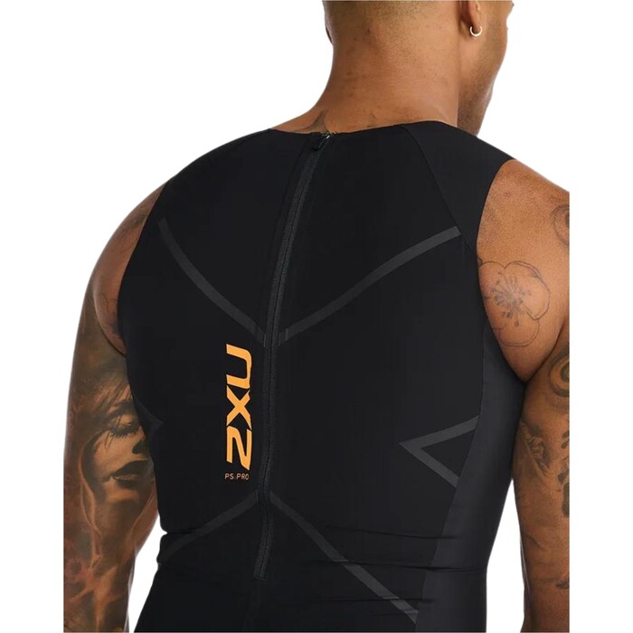 2024 2XU Hombres Propel Swimskin MT6658d - Black / Turmeric